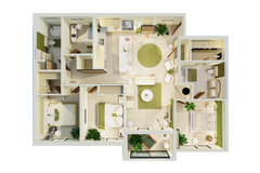 3D Furnished Floor Plan